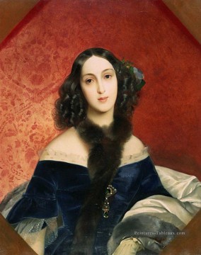 portrait Tableau Peinture - portrait de m un beck Karl Bryullov belle dame femme